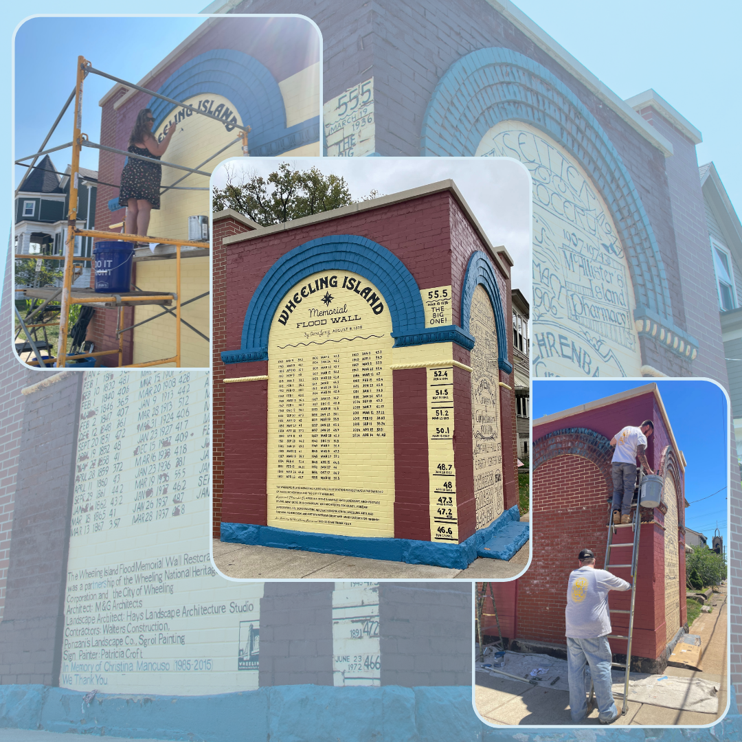 Wheeling Island Memorial Flood Wall Restoration Complete