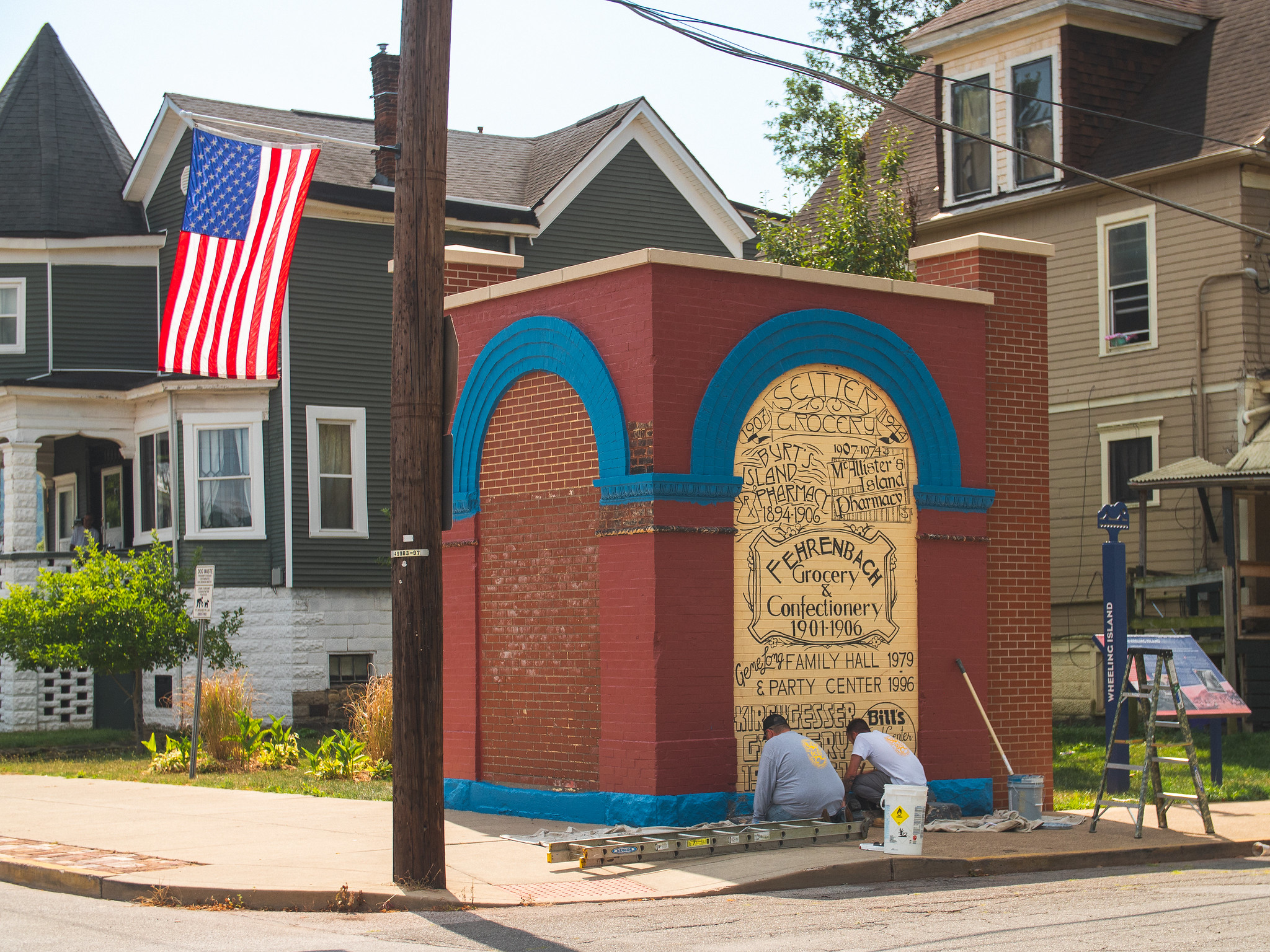 Wheeling Island Memorial Flood Wall