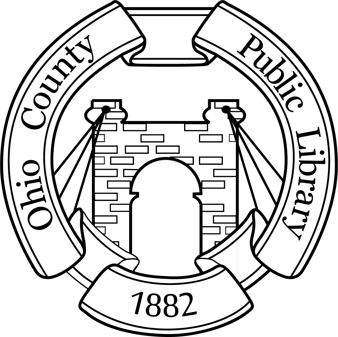 Ohio County Public Library Logo - Graphic Only - White
