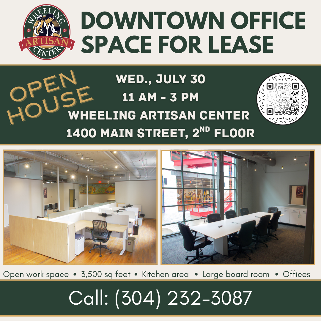 Open House Set for Prime Downtown Office Space in Wheeling